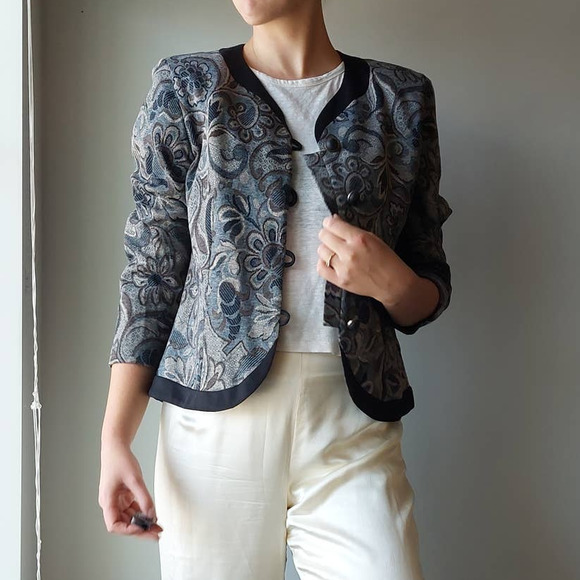 Vintage 1980s Pablo Collection Tapestry Bomber Jacket - Picture 1 of 9